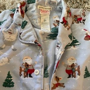 Pottery Barn Holiday Rudolph pajamas PJs Size 2T